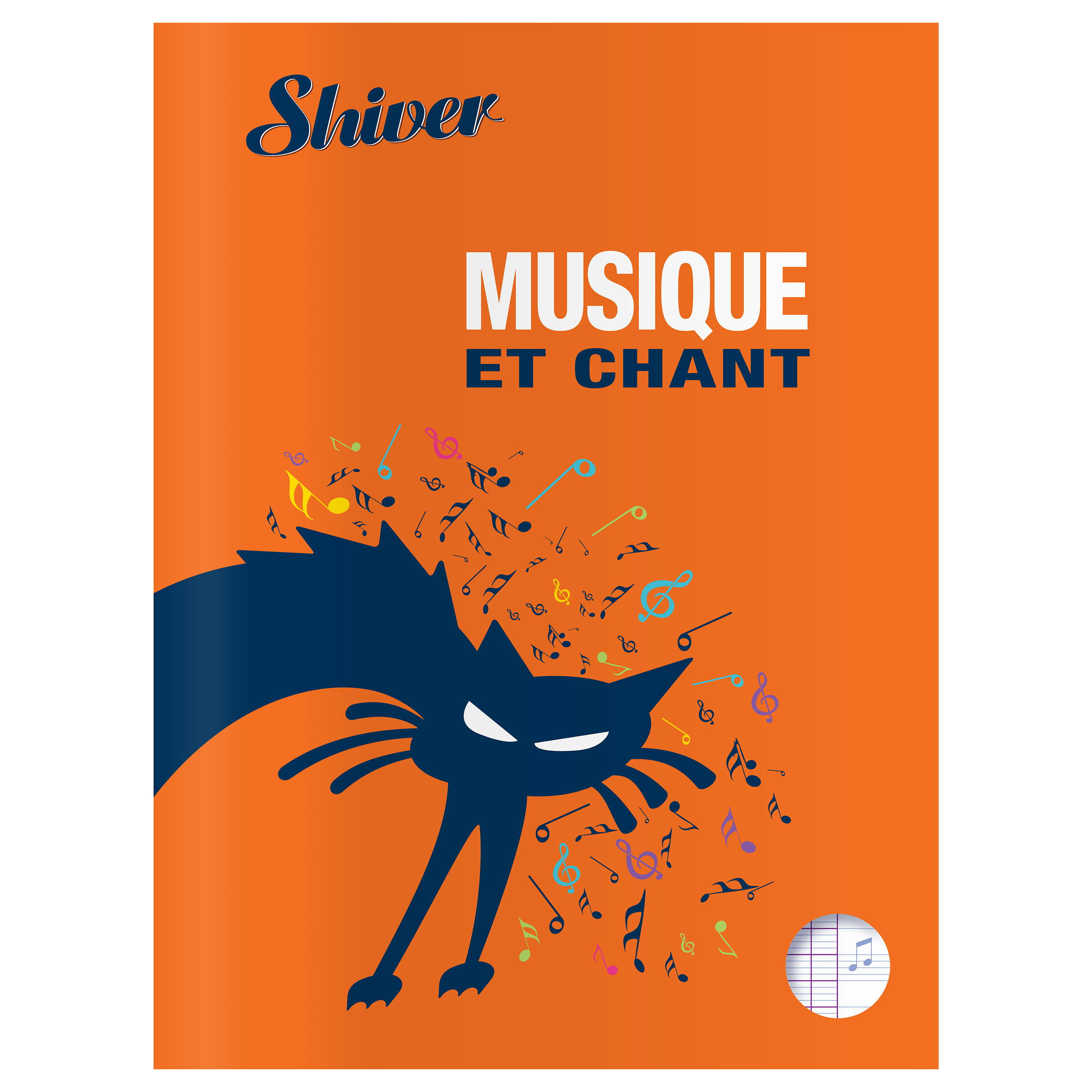 Cahier de Musique et de Chant - 24x32cm 48 pages - Shiver