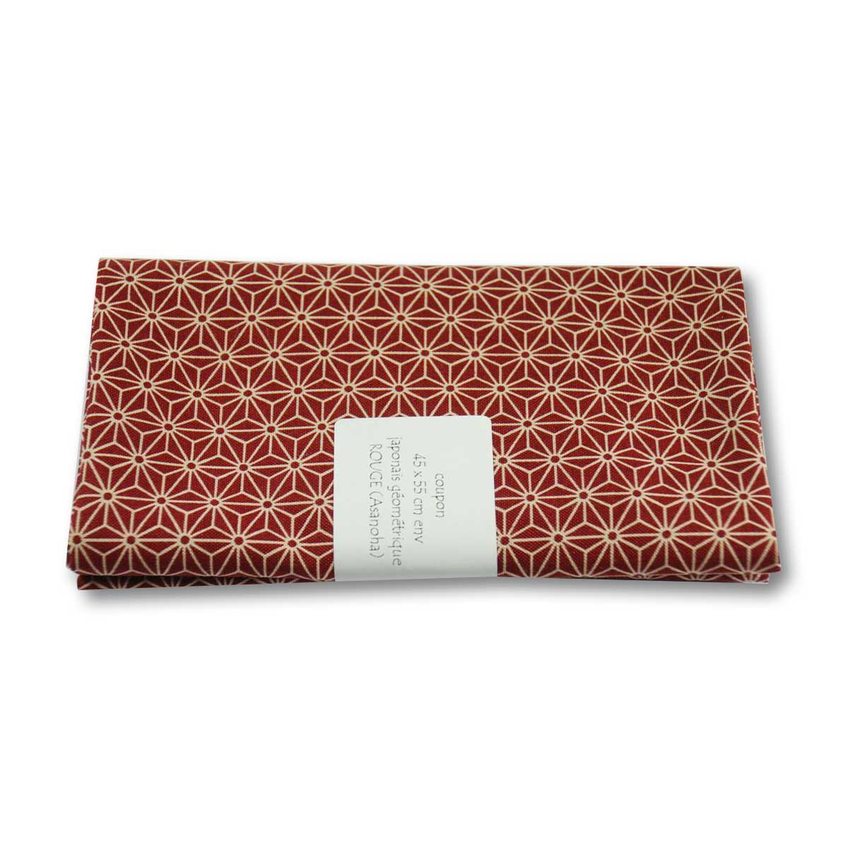 Coupon de tissu à motifs - 45x55 cm - rouge