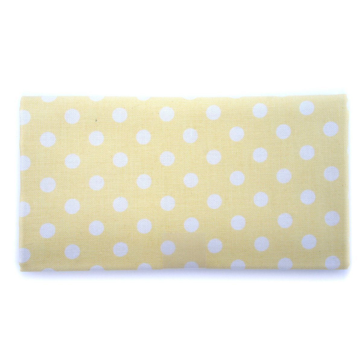 Coupon de tissu à gros pois 45x55cm - jaune clair