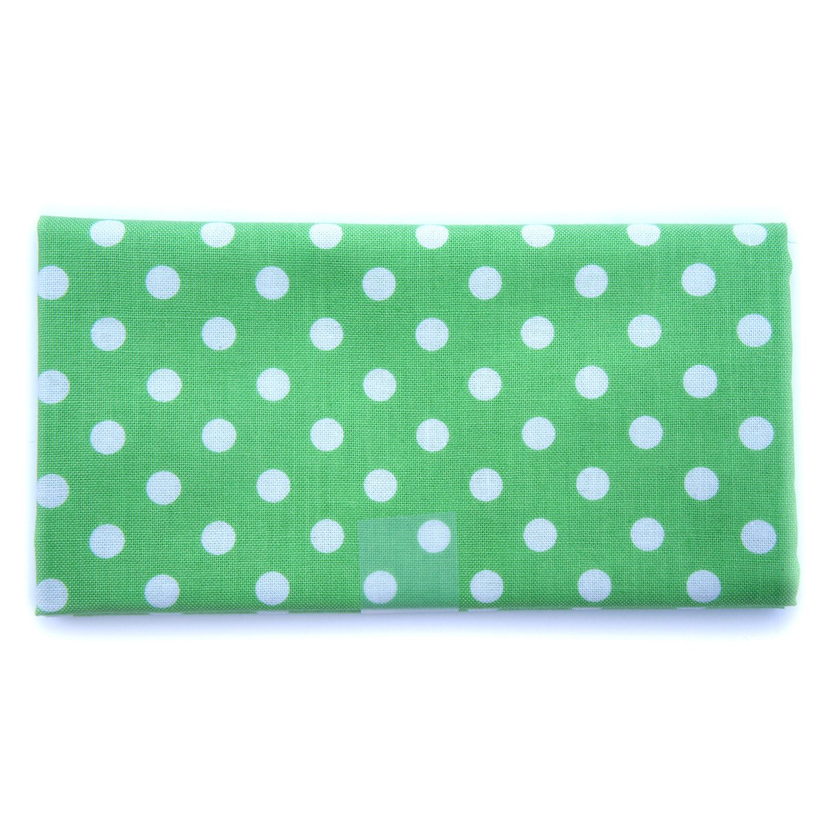 Coupon de tissu à gros pois 45x55cm - vert
