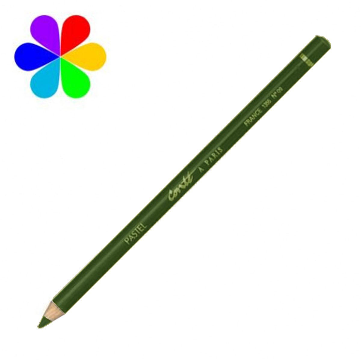 Crayon Pastel Conté - Vert olive n°016