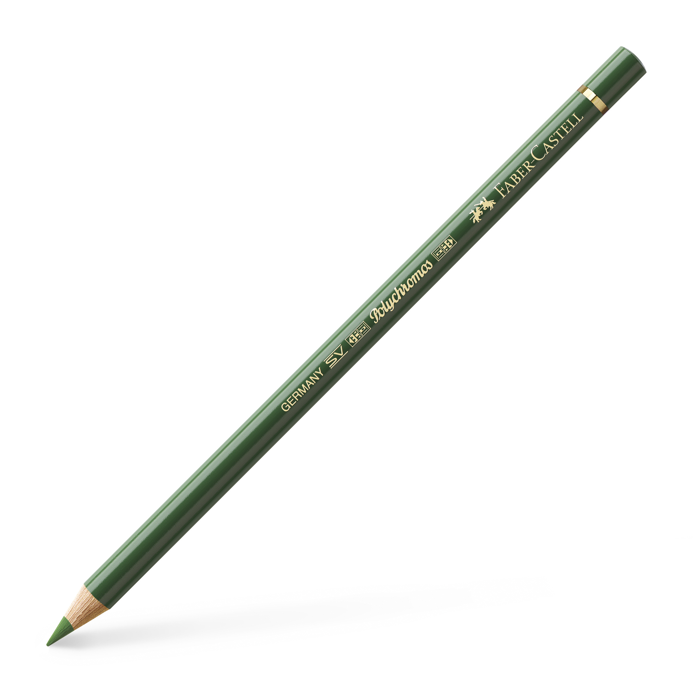 Crayon de couleur Polychromos 167 vert permanent olive - Faber Castell