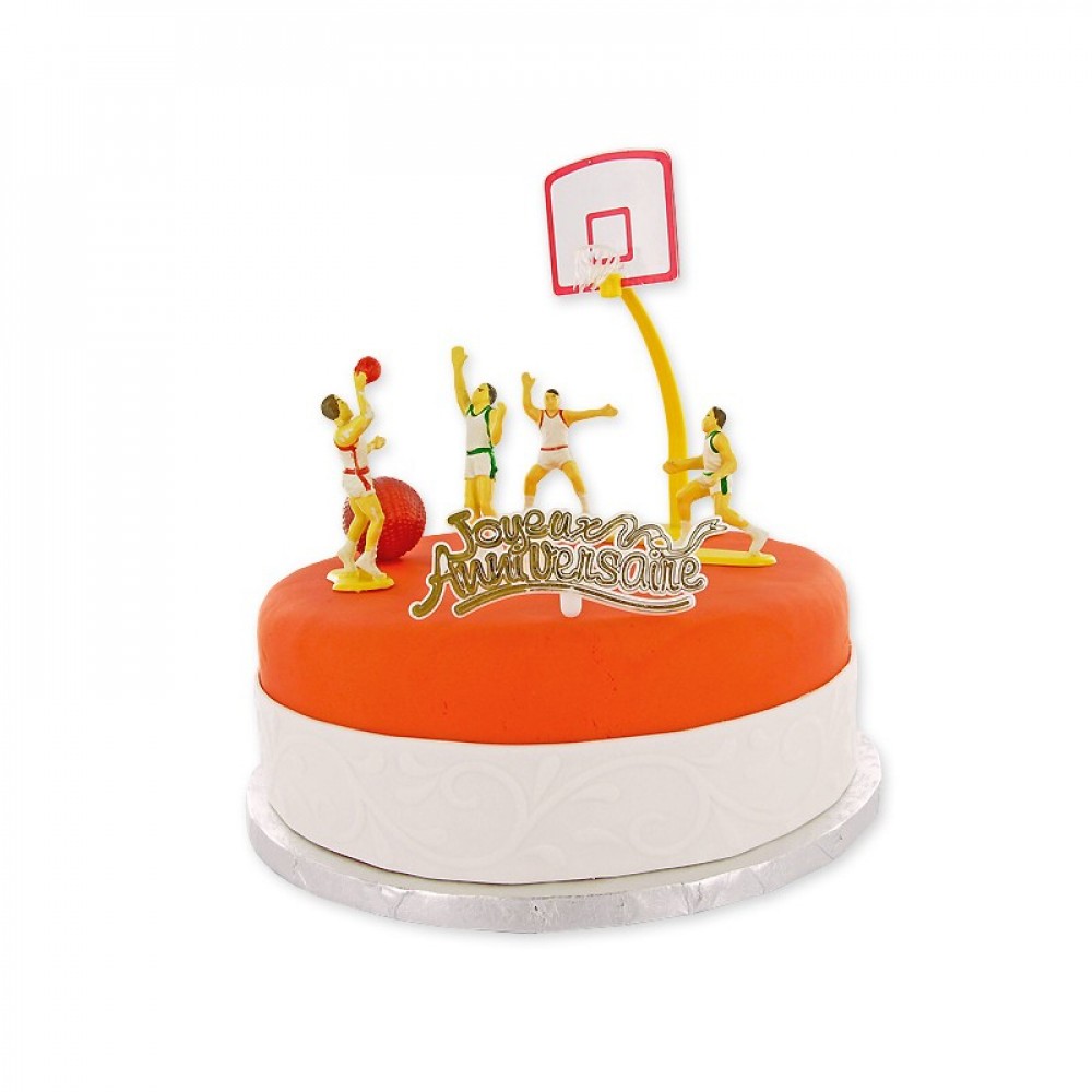 Kit Decor Gateau Basket Ball Gatodeco Decorer La Table Fetes Et Anniversaires Univers Enfant