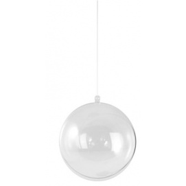 Boule Transparente Plastique 2 Parties N1 10cm Culturacom