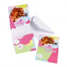 6 Invitations Cheval Invitations Toutes Pretes Cartons D Invitation Preparer La Fete Fetes Et Anniversaires Univers Enfant