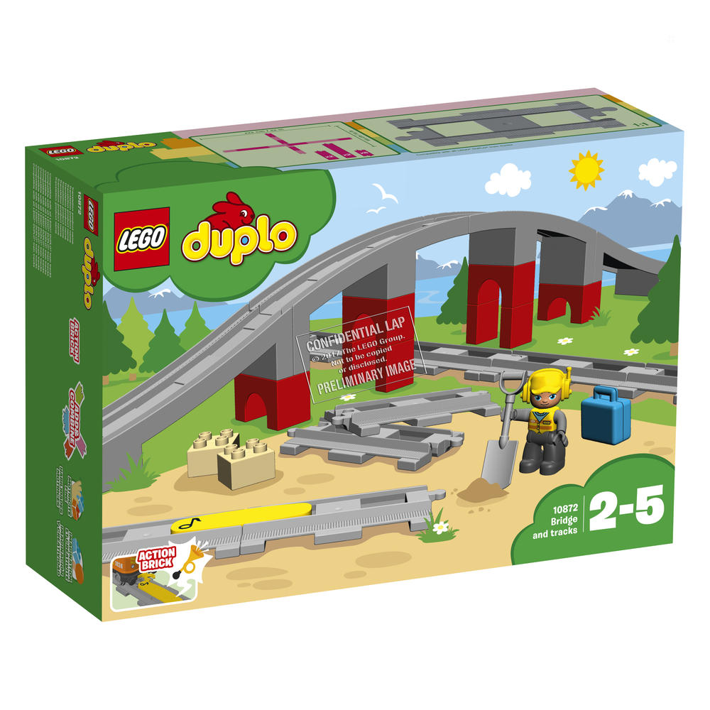 Les rails et le pont du train - LEGO® DUPLO® Ma ville - 10872