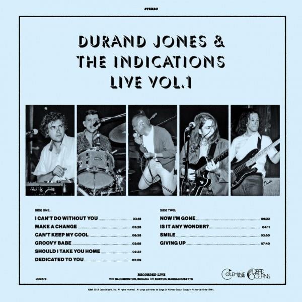 DURAND JONES & THE INDICATIONS LIVE
