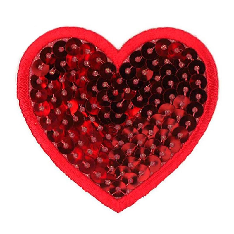 Ecusson thermocollant - Cœur rouge