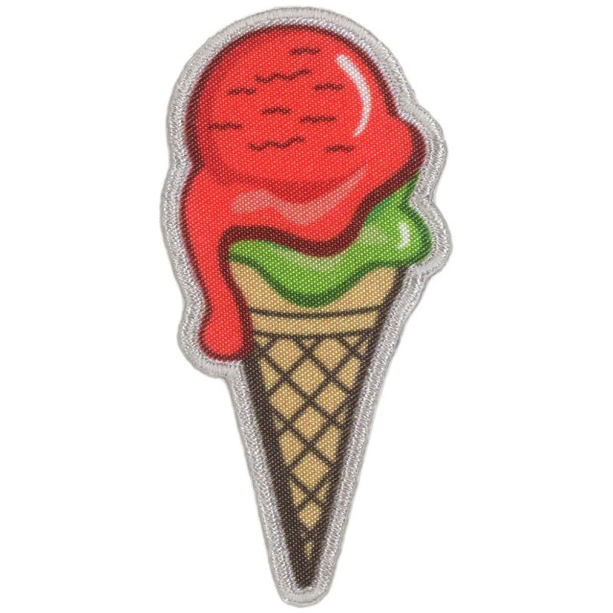Sticker écusson - Cornet de glace - 70 x 34 mm