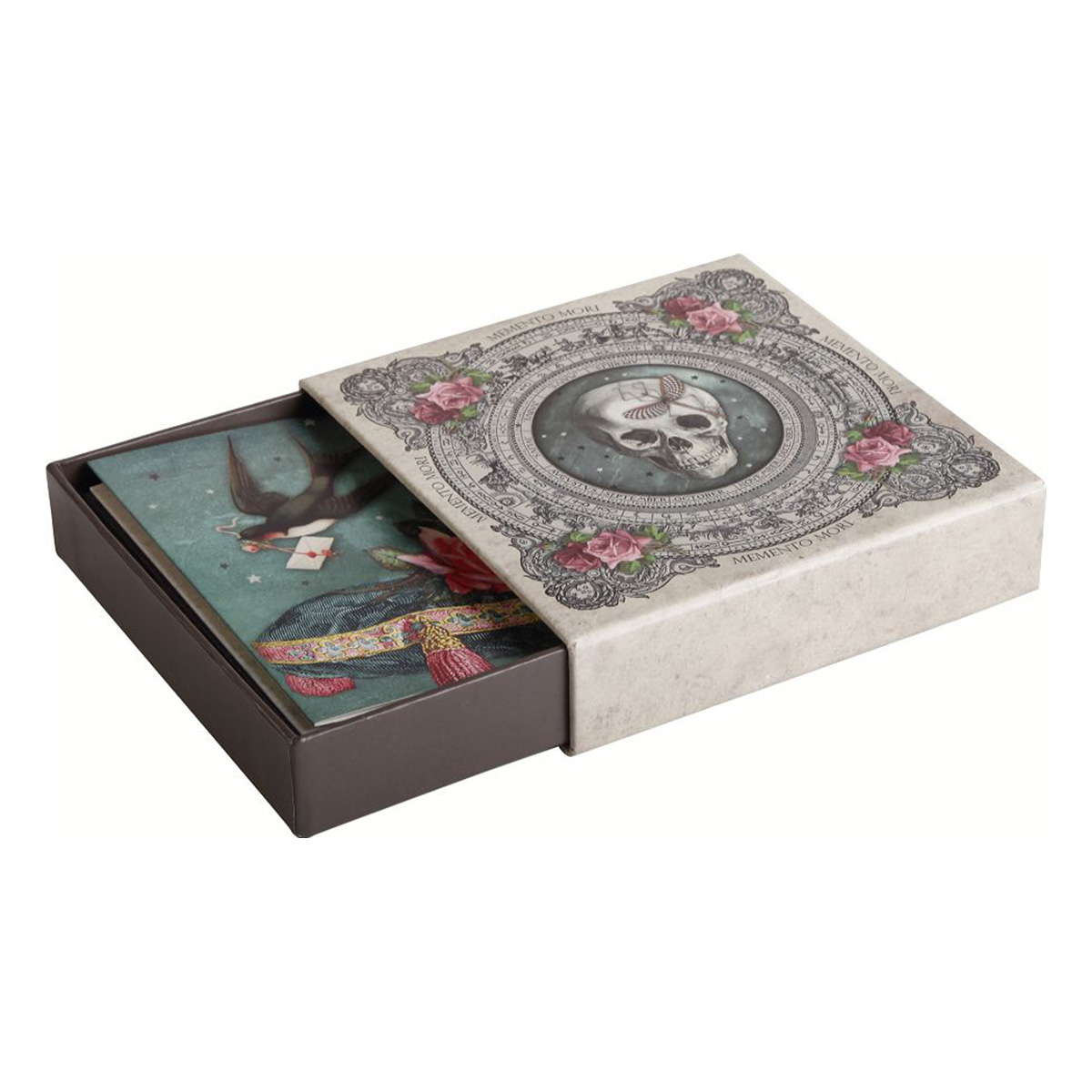 Set de correspondance 10 cartes et 10 enveloppes - 15x15x3,5 cm - 