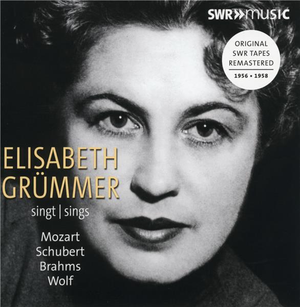 ELISABETH GRUMMER CHANTE MOZART, SCHUBERT, BRAHMS  WOLF