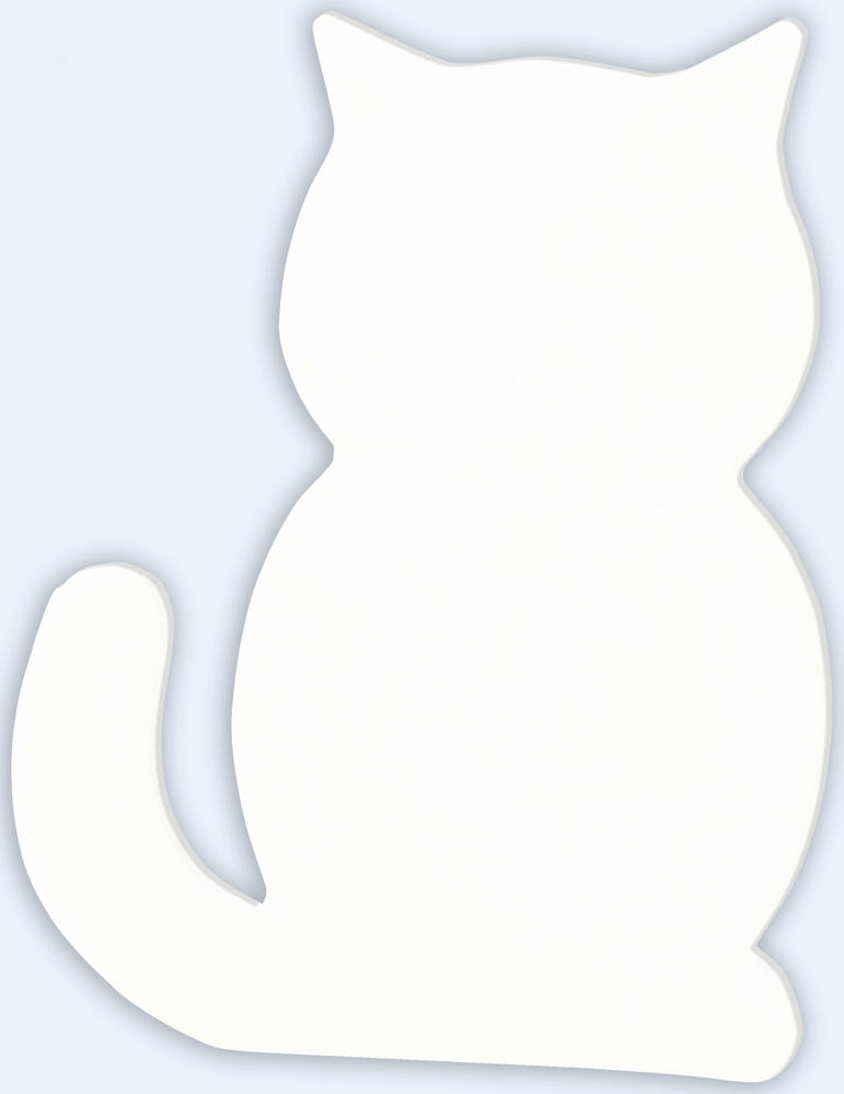 Symbole chat - 12x9.5x1.5 cm