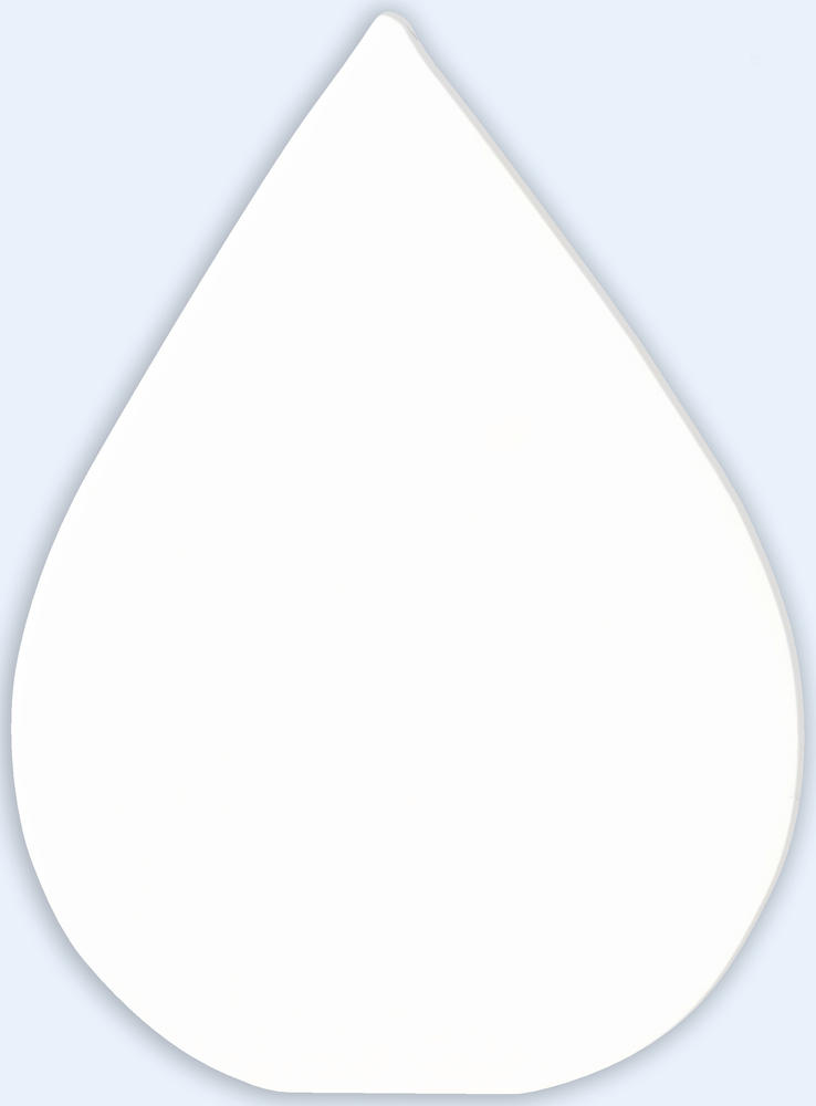 Symbole goutte - 12x9x1.5 cm