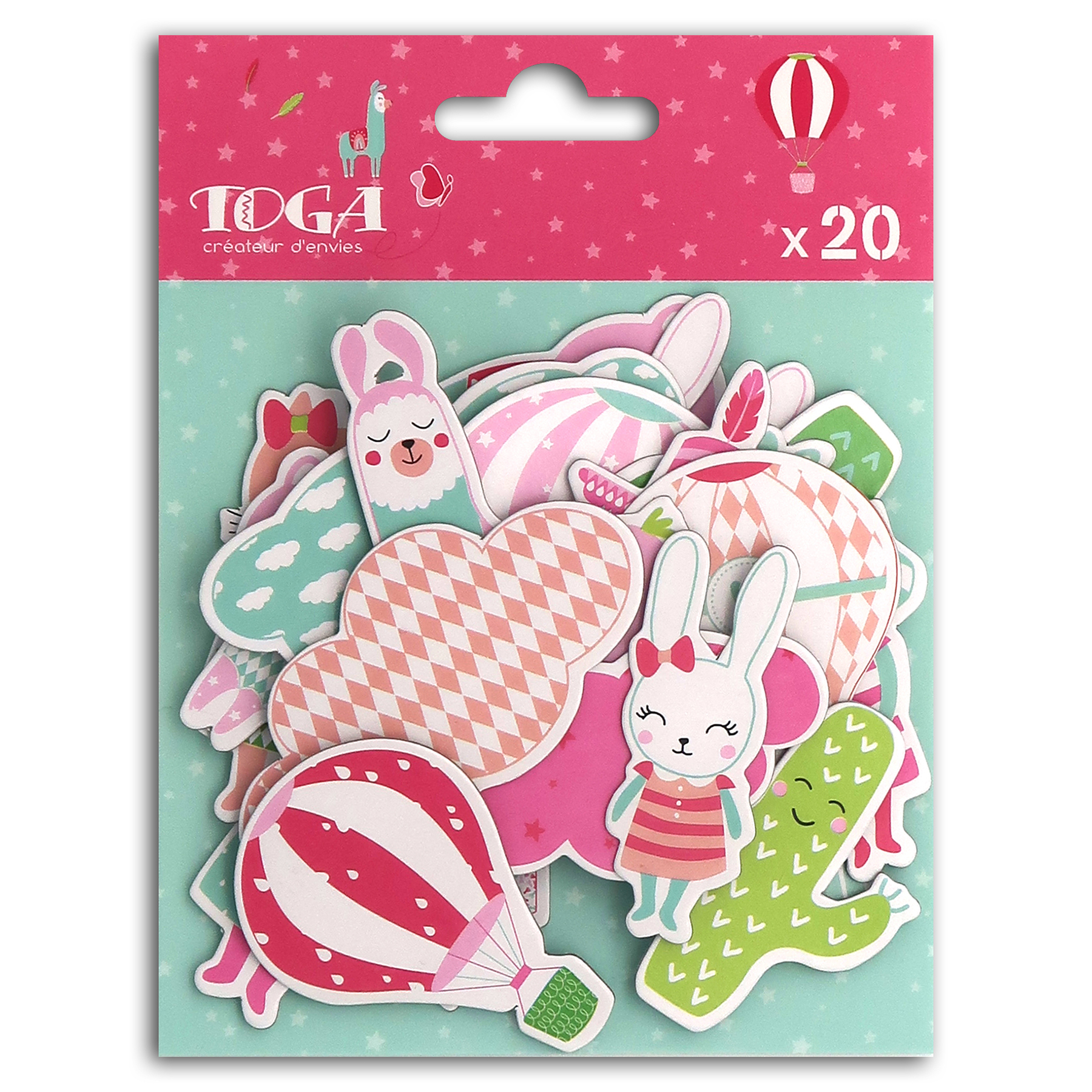 20 planches chipboards imprimés Joséphine