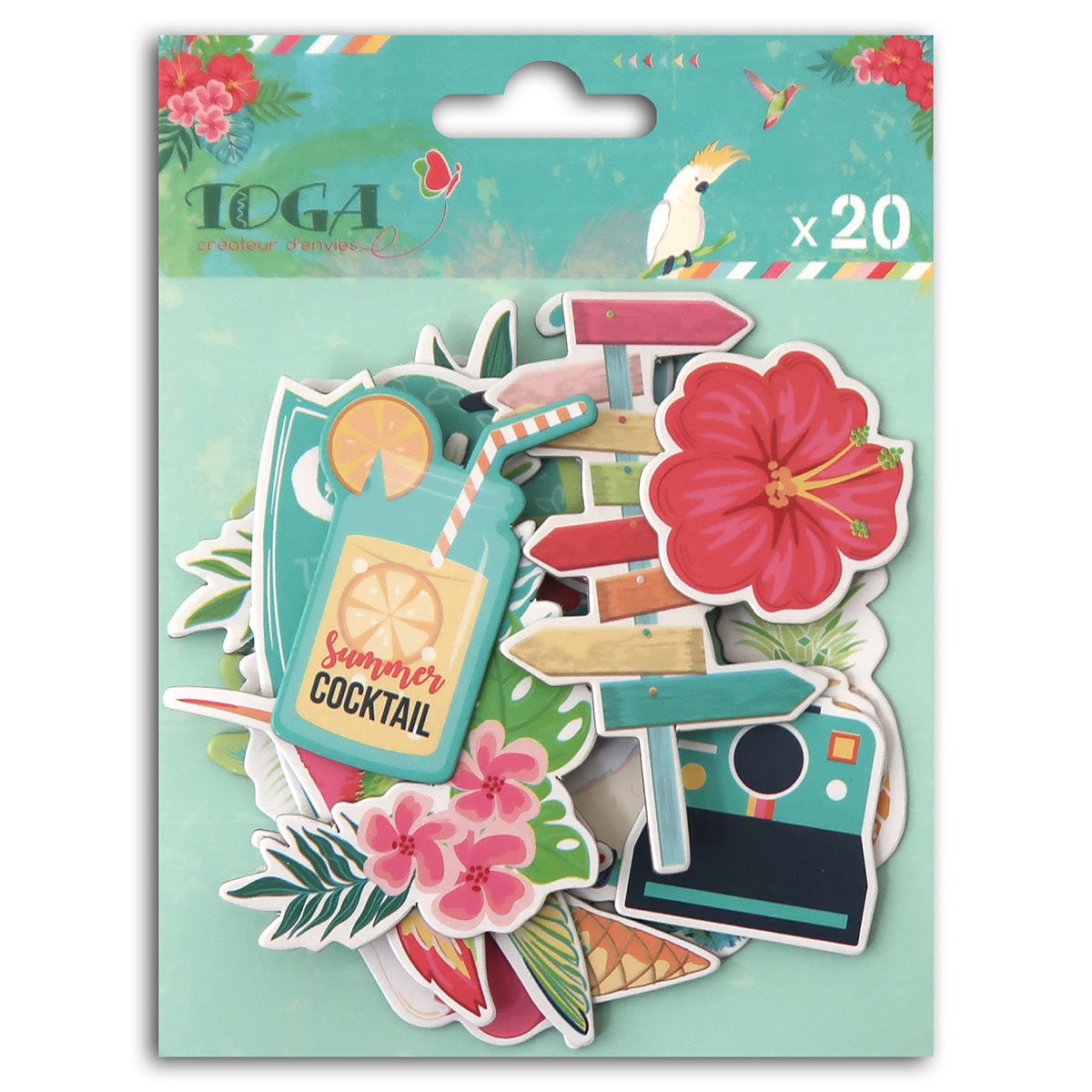 20 chipboards - Tropical Paradise