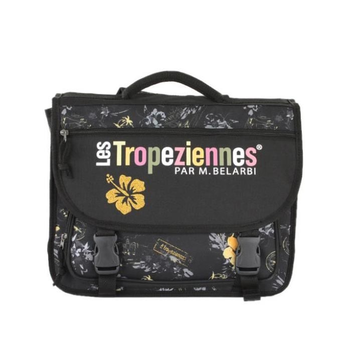 Cartable noir - 38 cm - Wissant - Les Tropeziennes