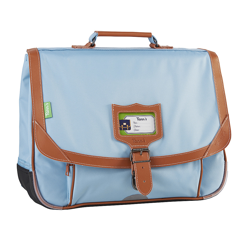 Cartable 38cm Tann's - « Les Incontournables » Bleu Glacier