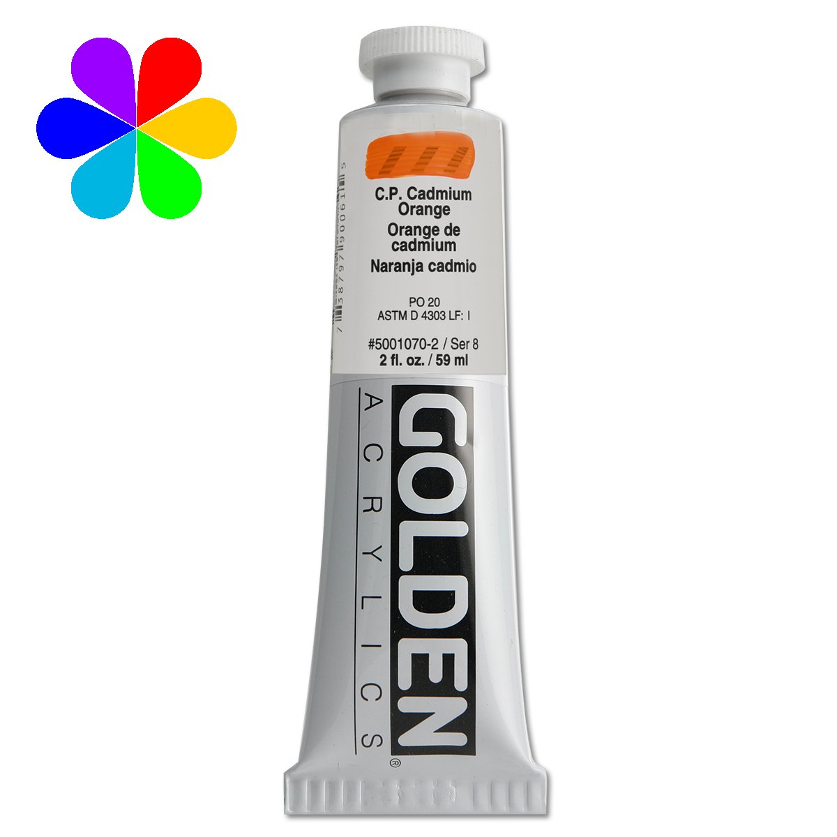 Acrylique Golden - 59 ml - orge cadmium - S8
