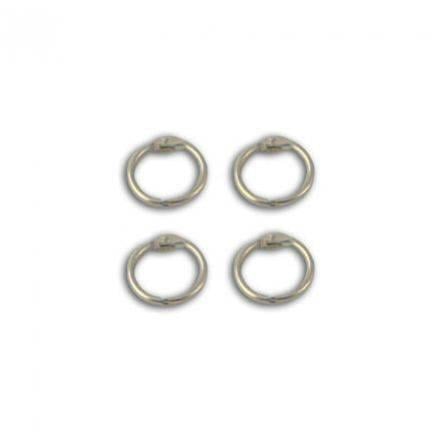 Jeu de 4 anneaux de reliure petit modèle