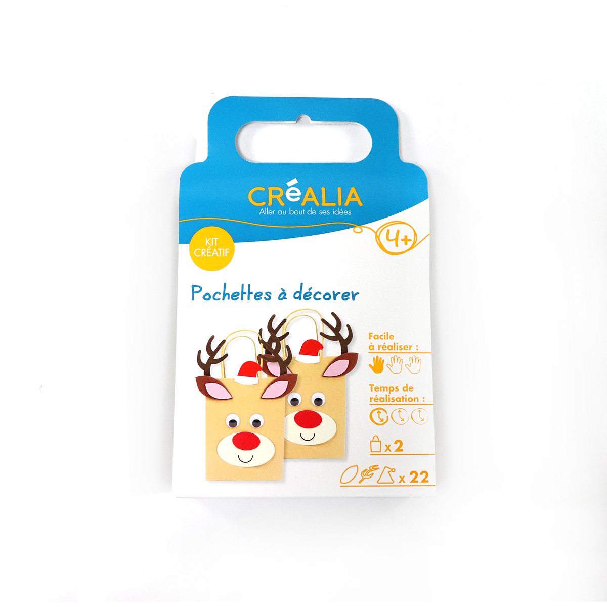 Kit créatif « 2 Pochettes Kraft Rennes» - Créalia