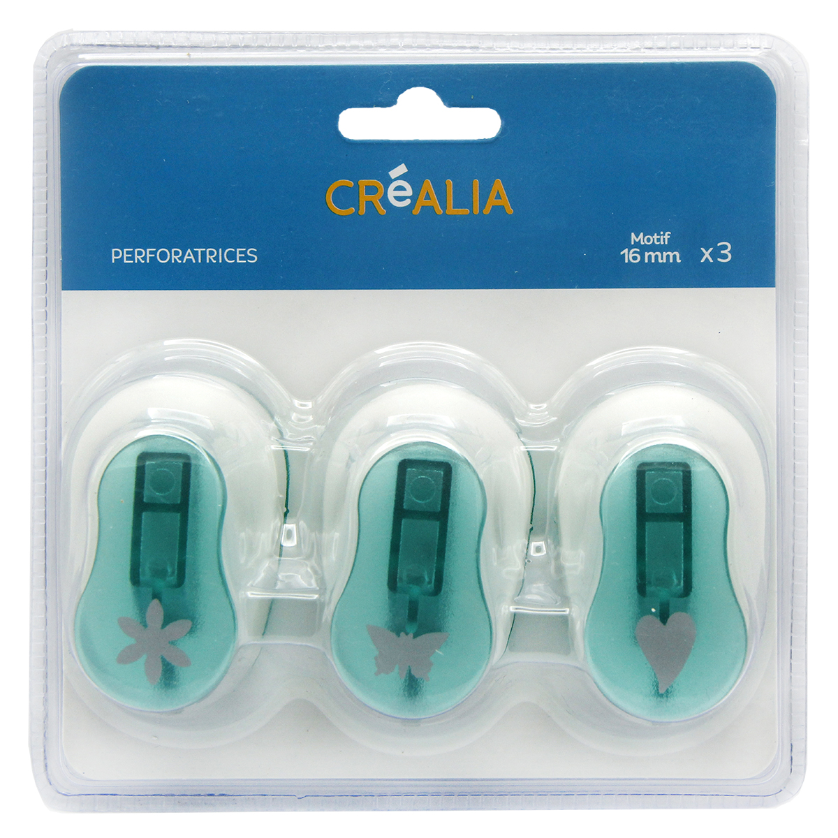 Kit de 3 perforatrices - Thème romantique - 1,6 cm