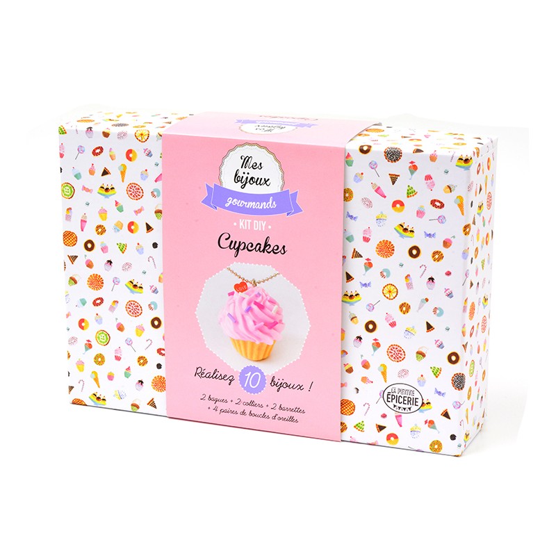 Kit bijoux gourmands - Cupcakes