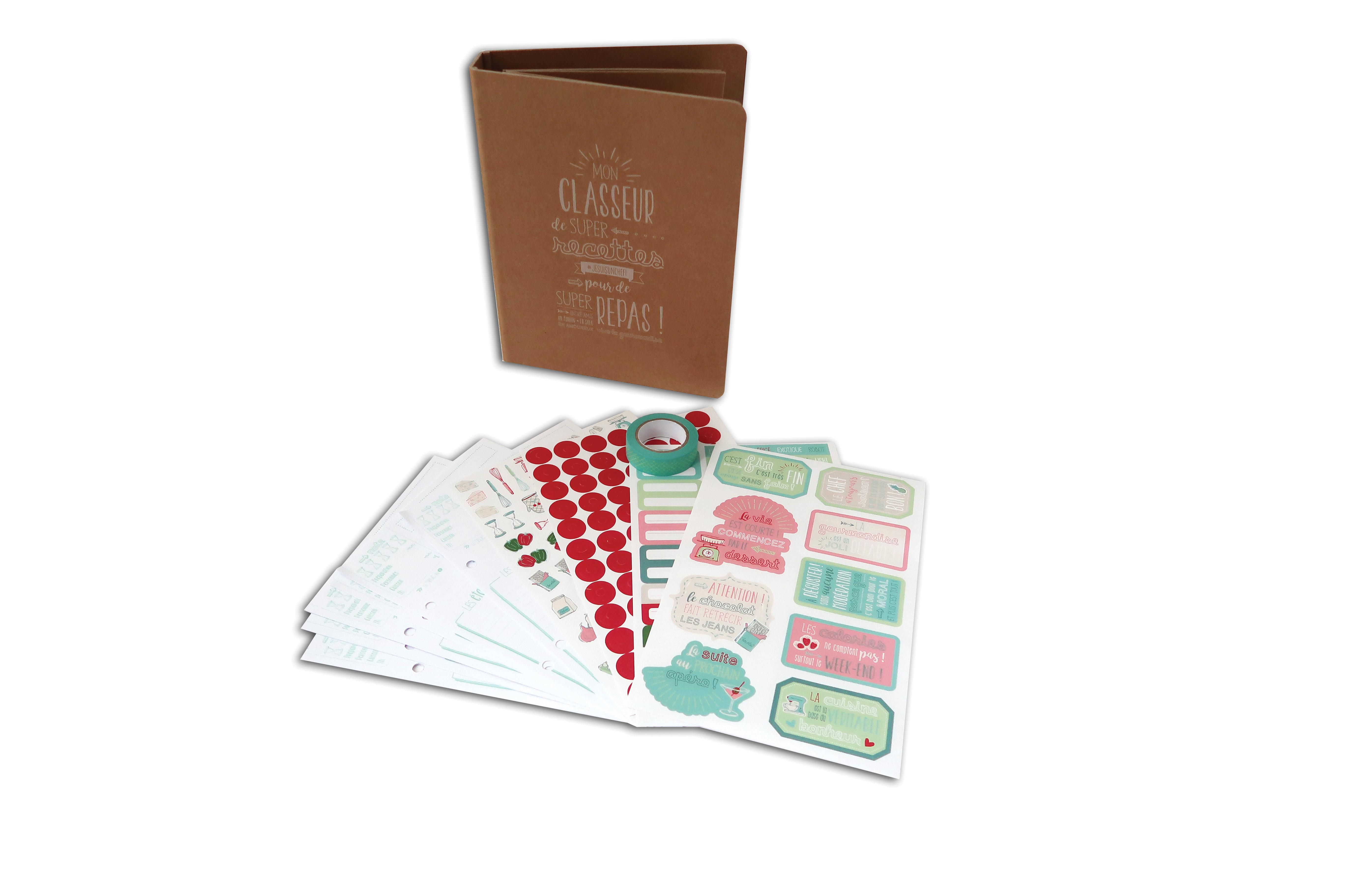 Kit de papeterie Classeur de Recettes - Toga