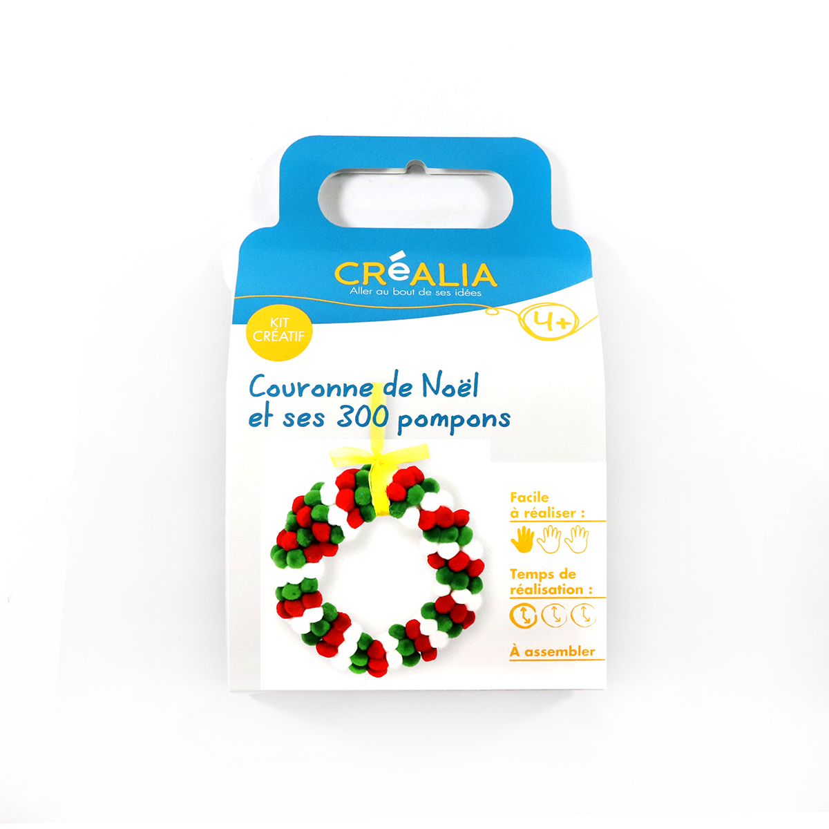 Kit créatif « Couronne de Noël à pompons » - Créalia