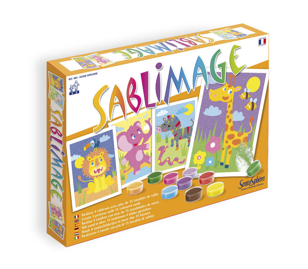 Kit créatif Sablimage - faune africaine