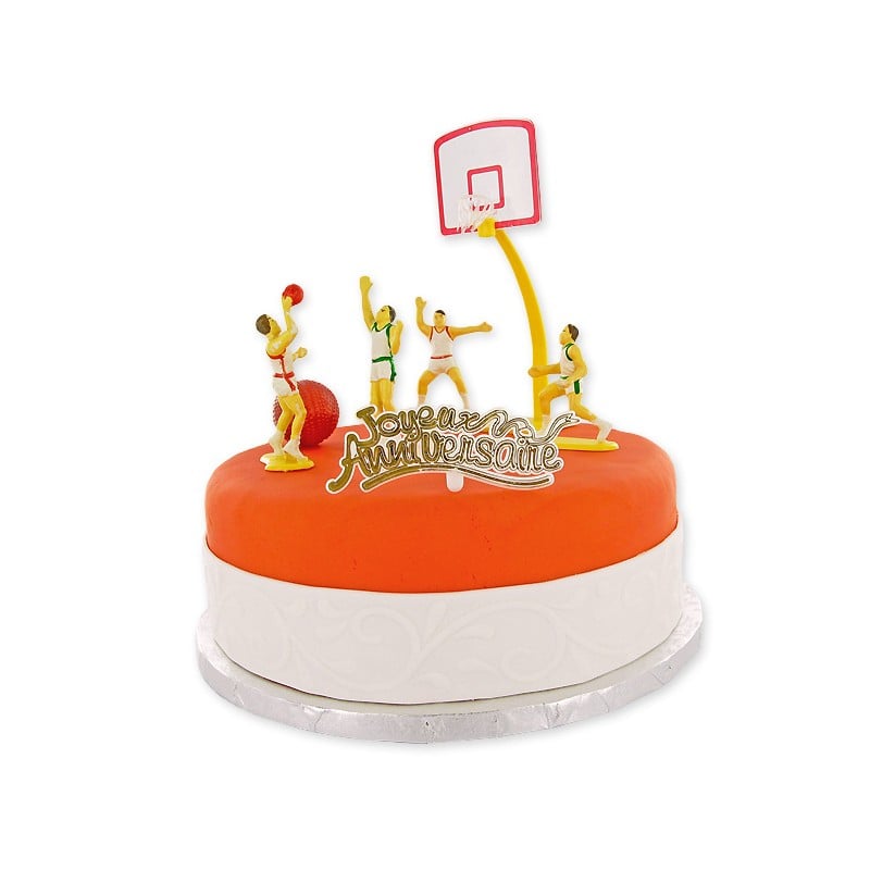 Kit Décor Gâteau - Basket Ball - Gatodéco