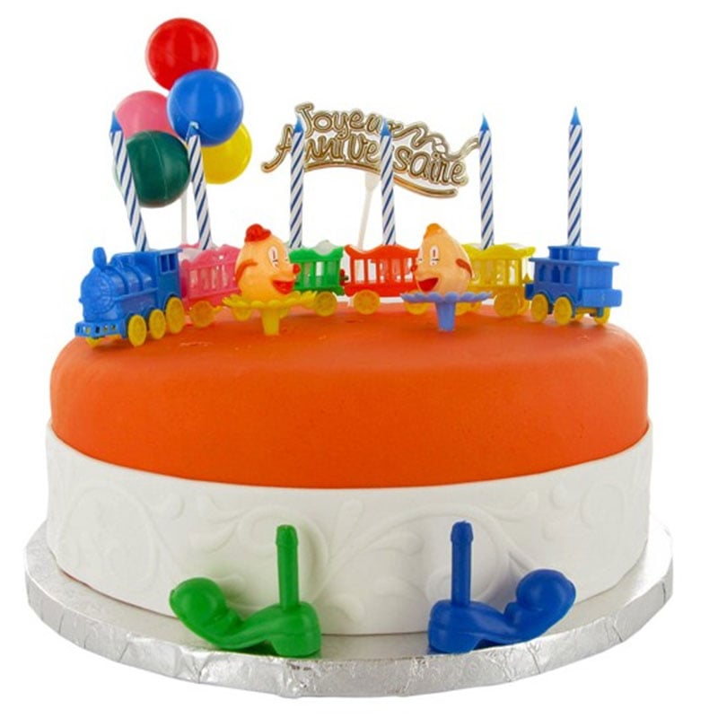  Kit Décor Gâteau - Cirque et Train - Gatodéco