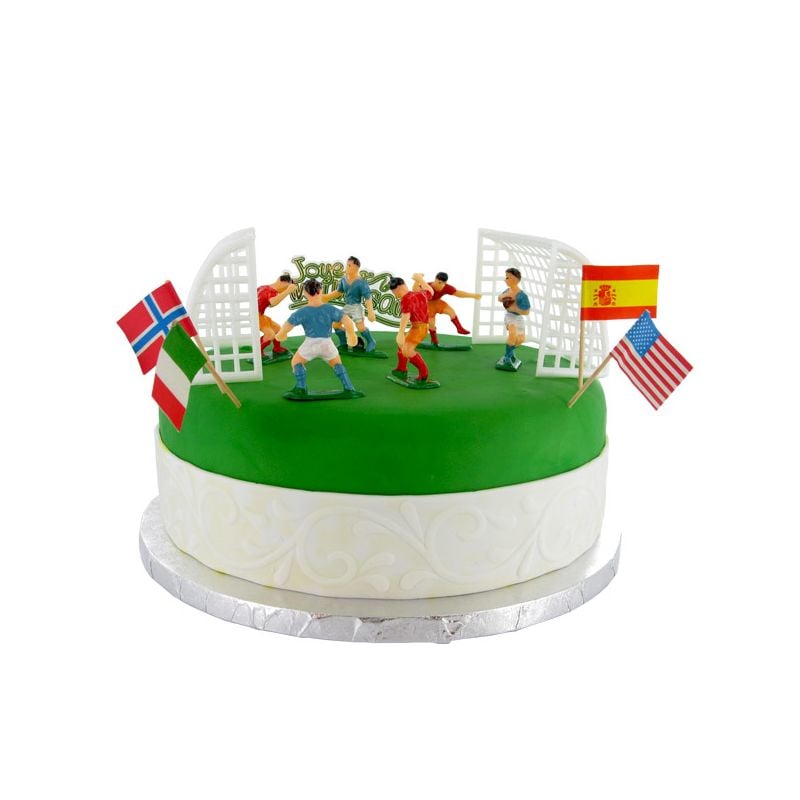  Kit Décor Gâteau - Football - Gatodéco