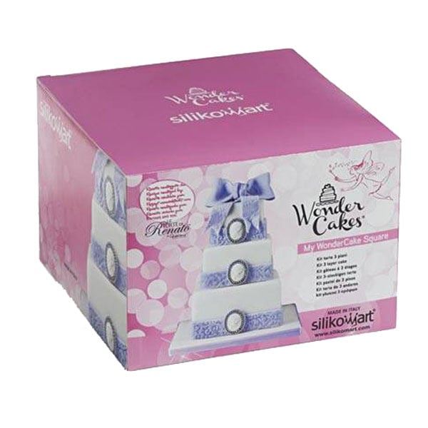 Kit gâteau 3 étages carré - Wonder Cakes