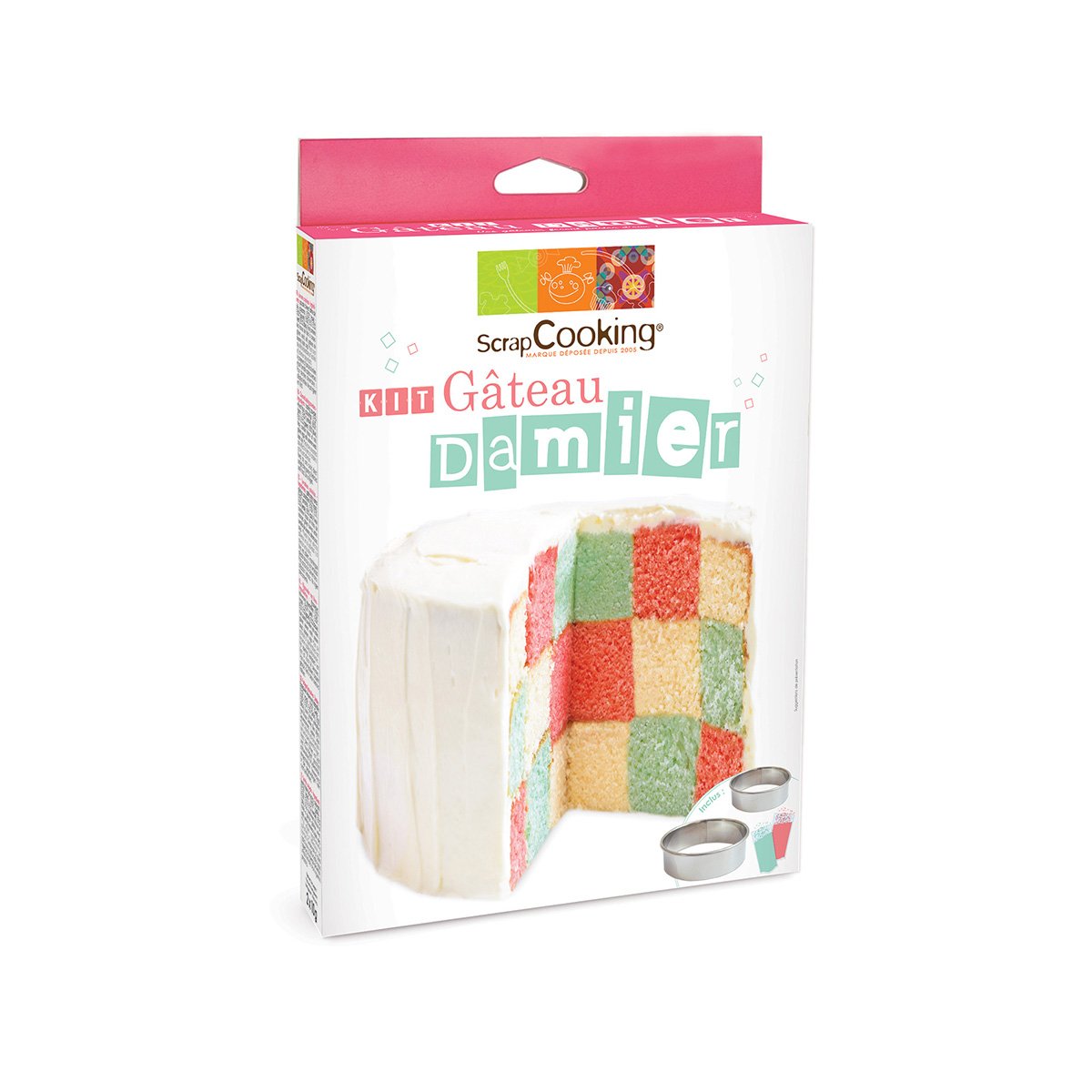 Kit gâteau damier - Scrapcooking