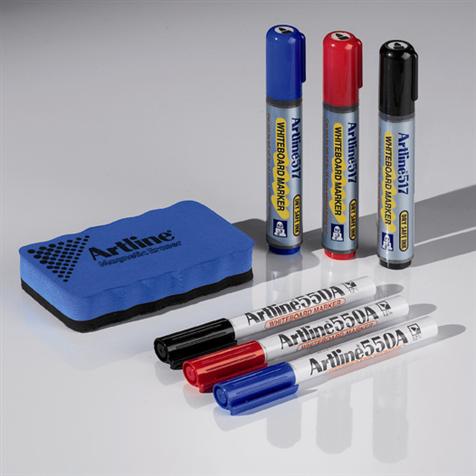 Kit marqueur tableau + brosse