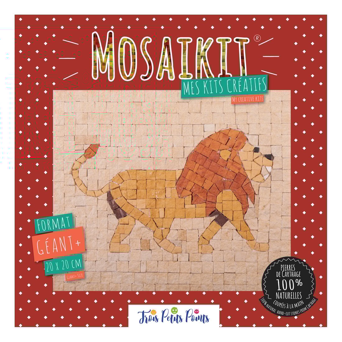 Kit mosaïque MOSAIKIT® - Lion - Format géant