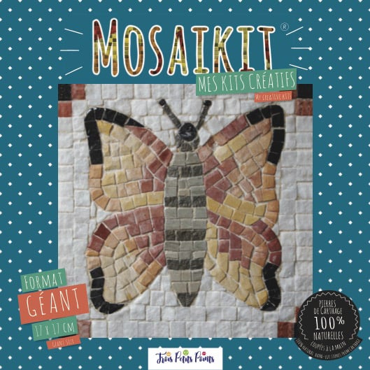 Kit mosaïque géant papillon - 17x17cm