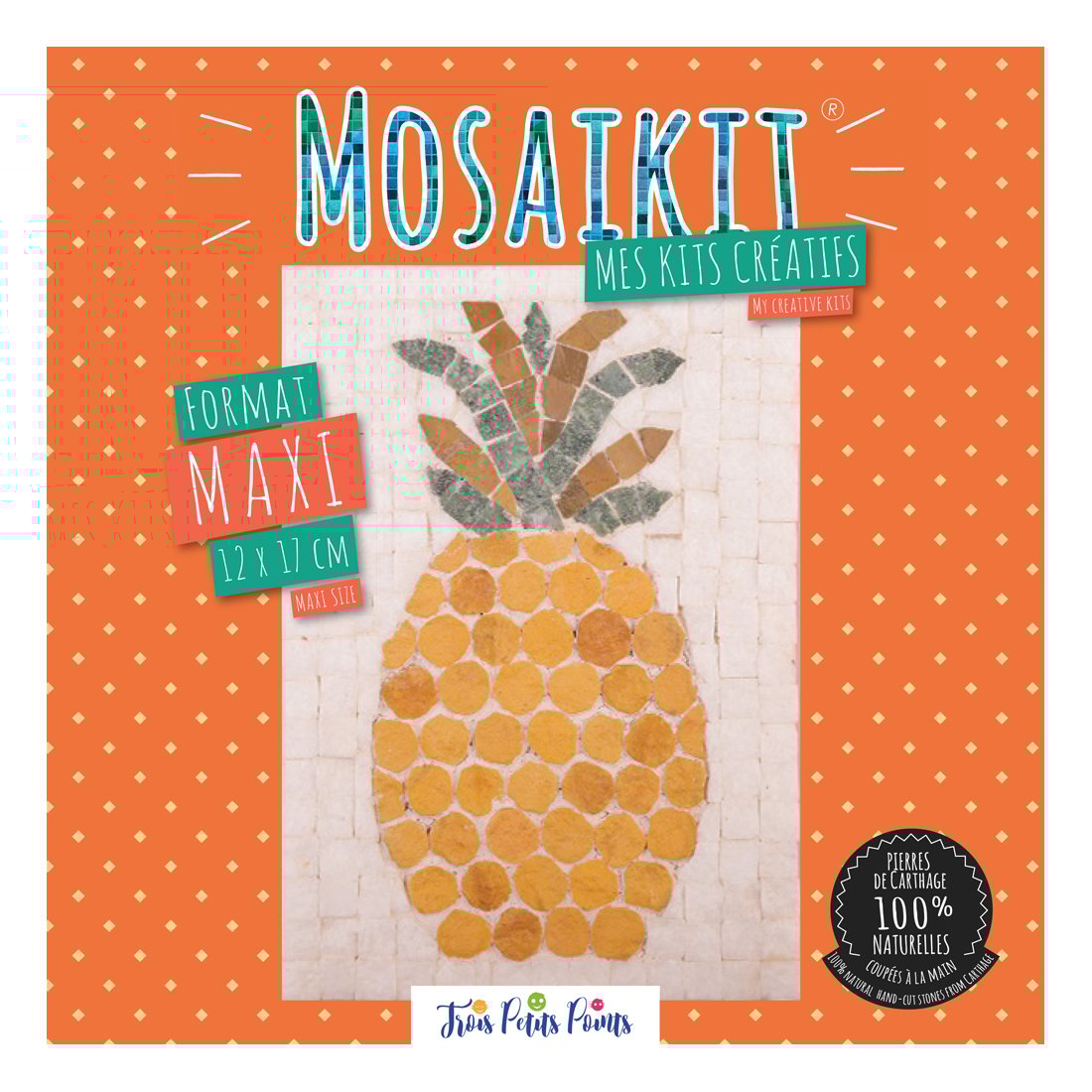 Kit mosaïque MOSAIKIT® - Ananas - Format maxi