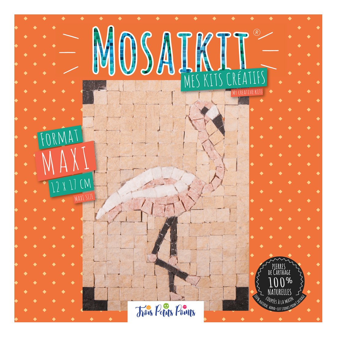 Kit mosaïque MOSAIKIT® - Flamant rose - Format maxi