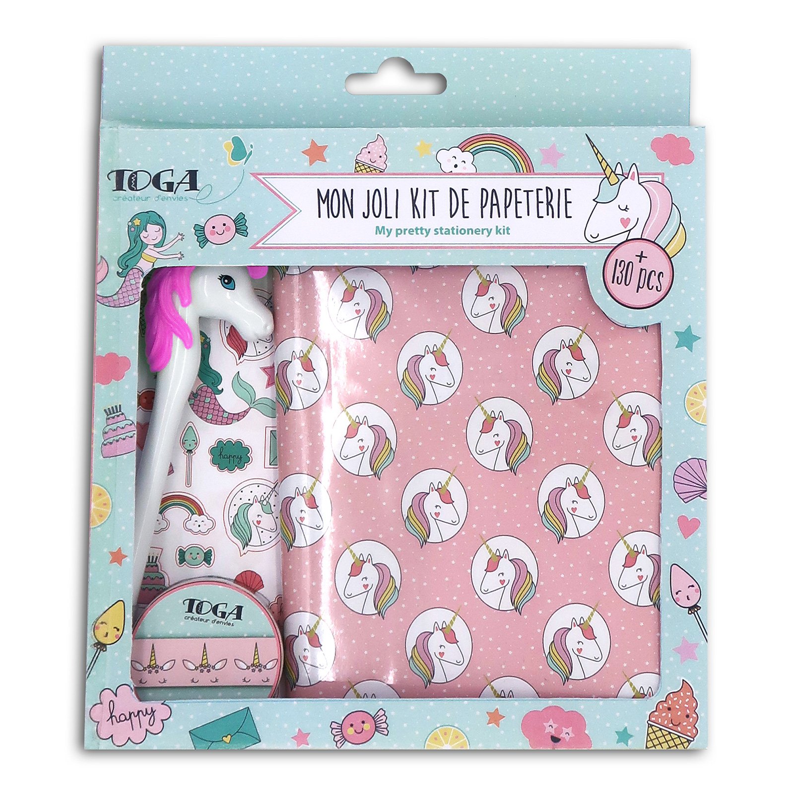 Kit papeterie - licorne et sirène