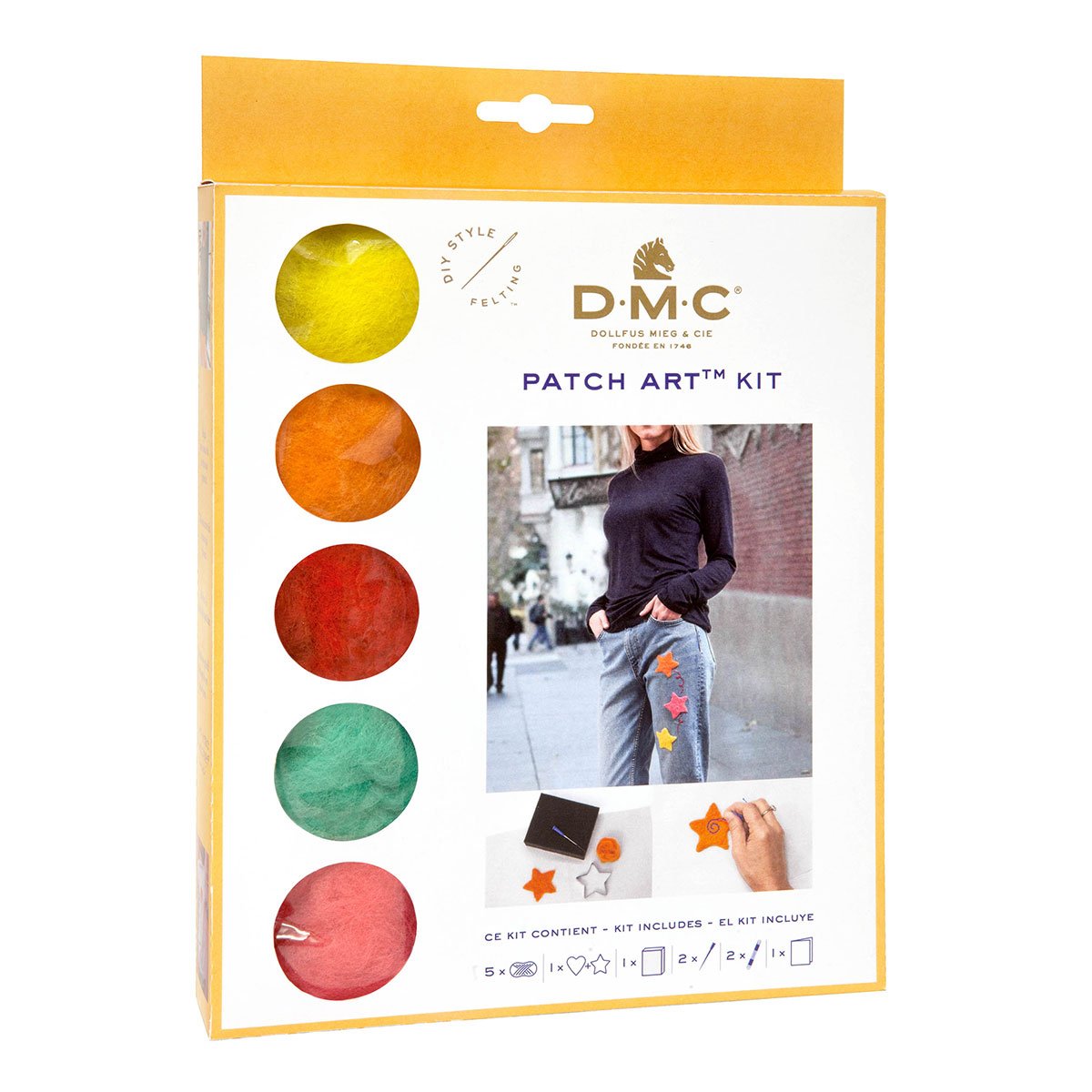 Kit Patch Art Cœur et étoile - DMC