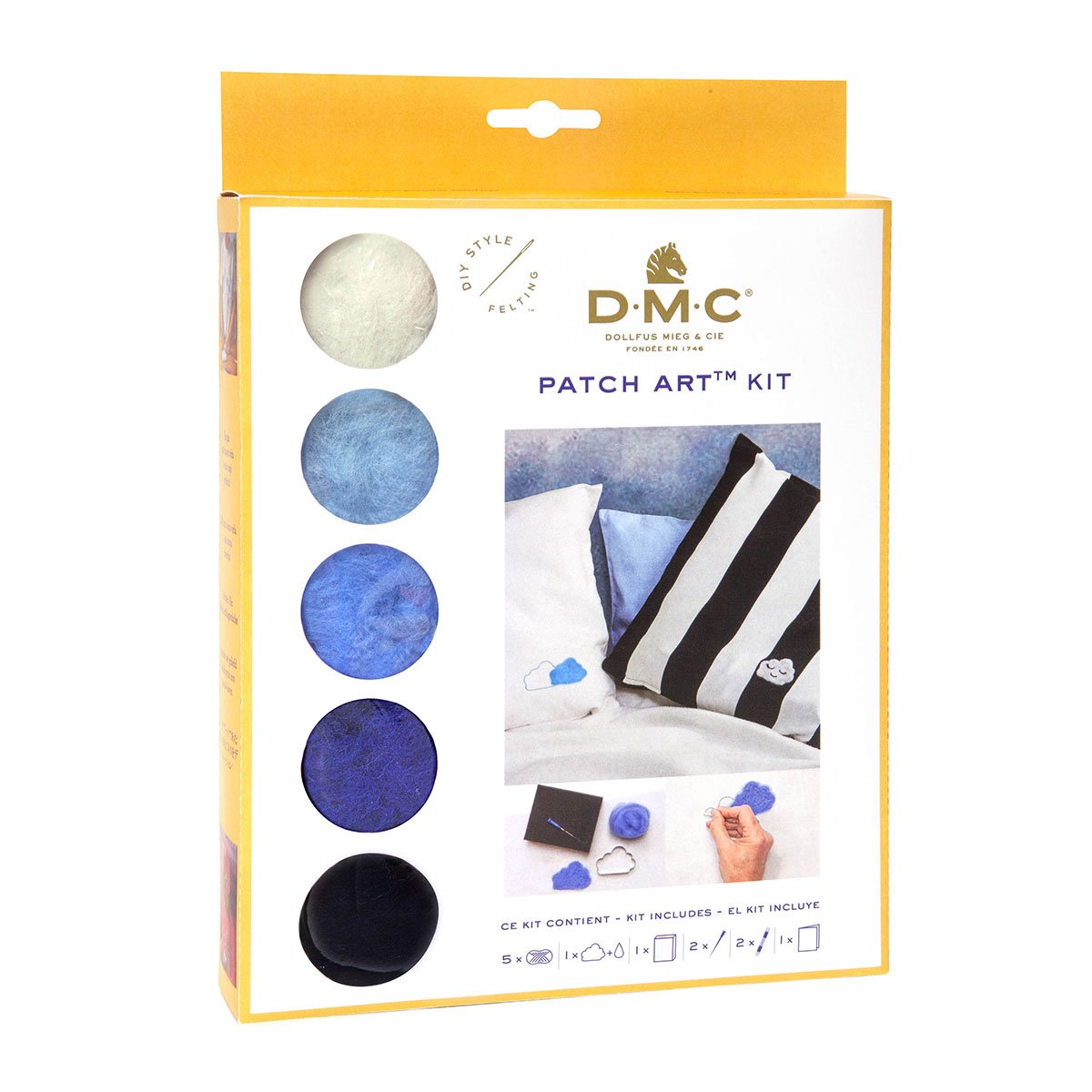 Kit Patch Art Nuage et pluie - DMC