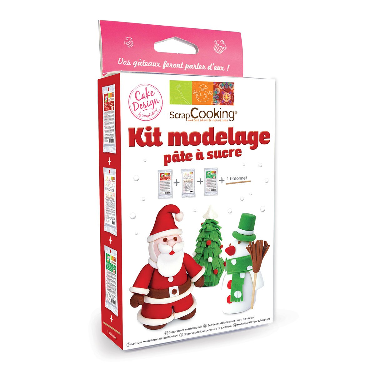 Kit pâte à sucre - Père Noël - Scrapcooking 