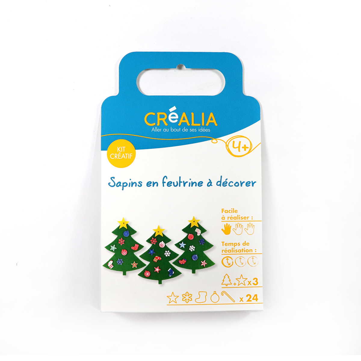 Kit créatif « 3 Sapins en feutrine » - Créalia