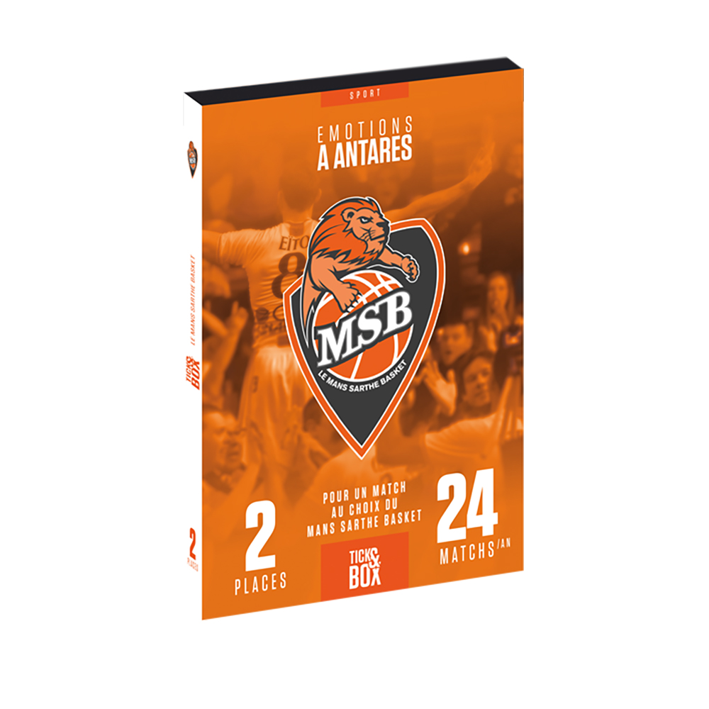 Coffret cadeau Tick&Box - Le Mans Sarthe Basket