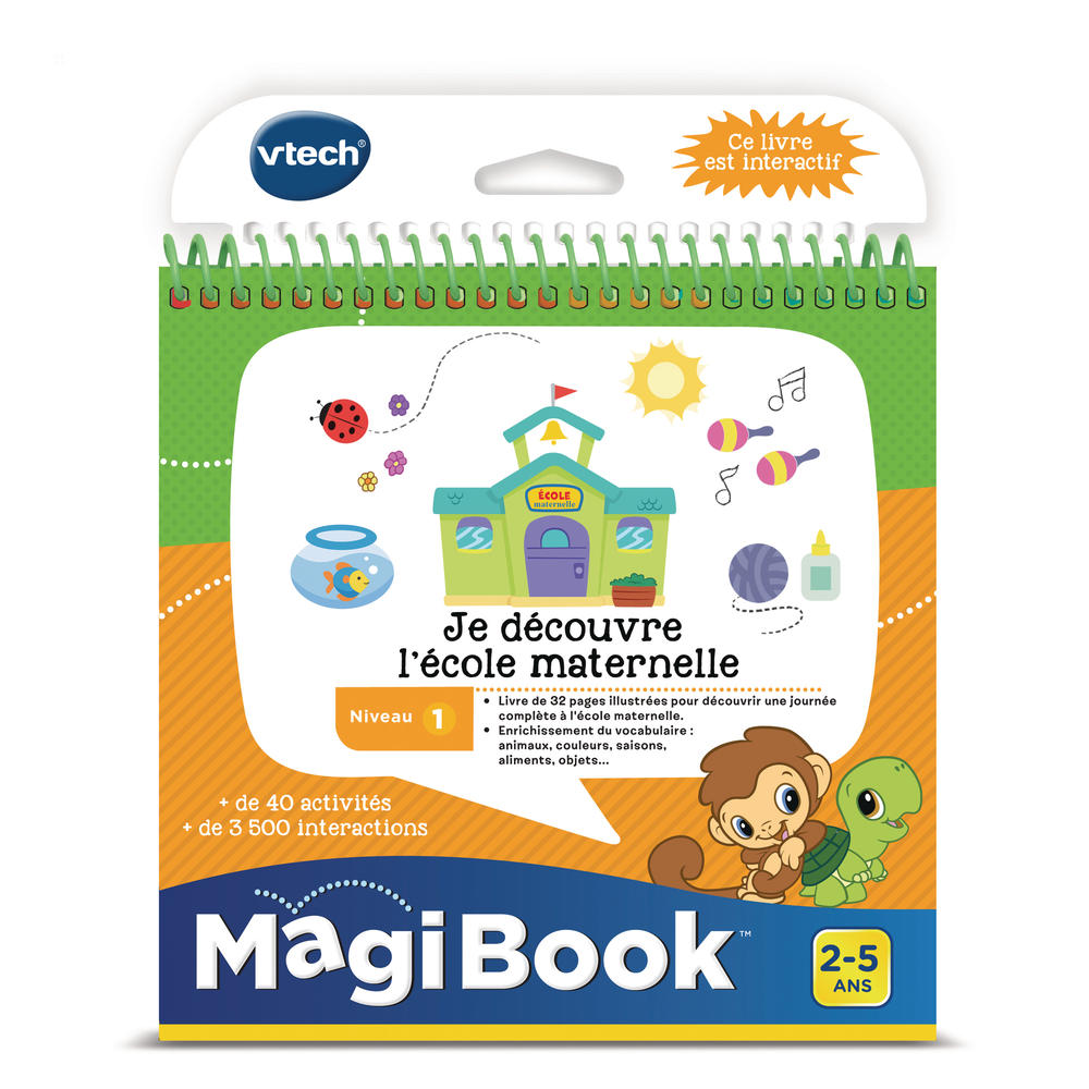 Magibook livre je découvre l'école maternelle VTech