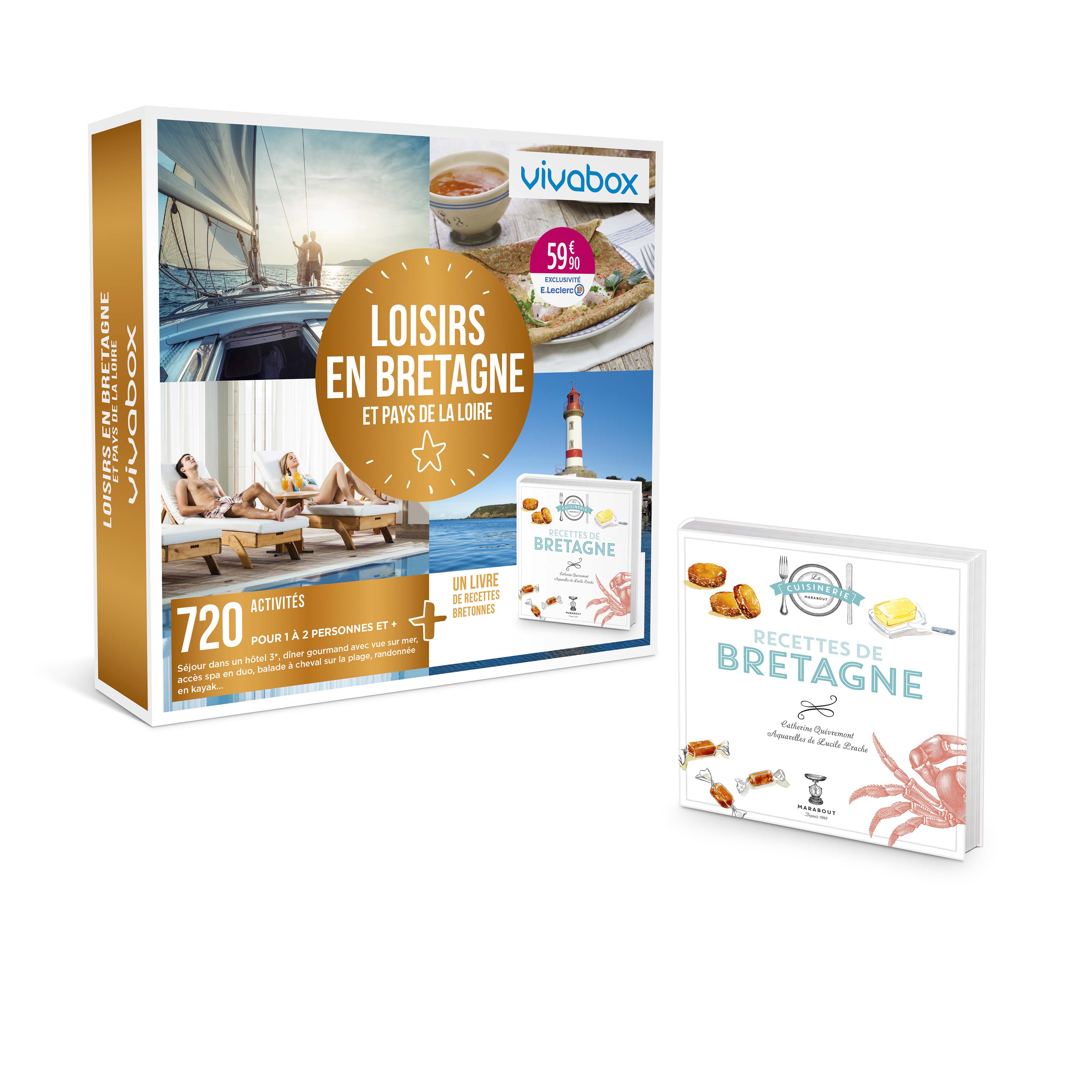 Coffret cadeau Vivabox - Loisirs en Bretagne et Pays de la Loire