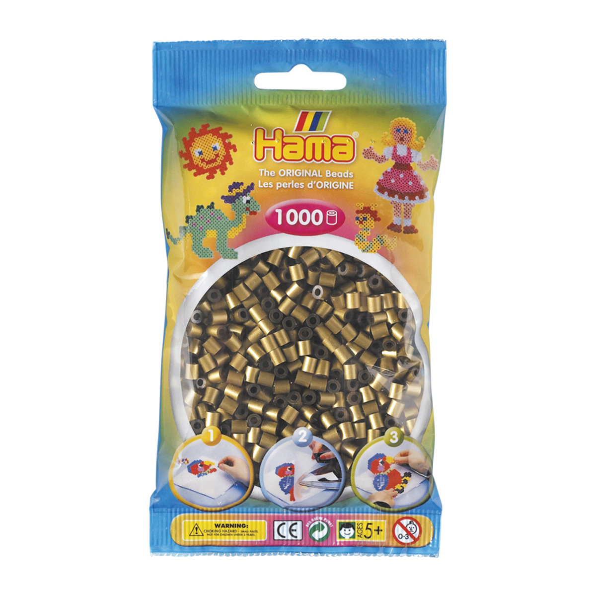 Sachet 1000 perles Hama - MIDI - bronze - 20763