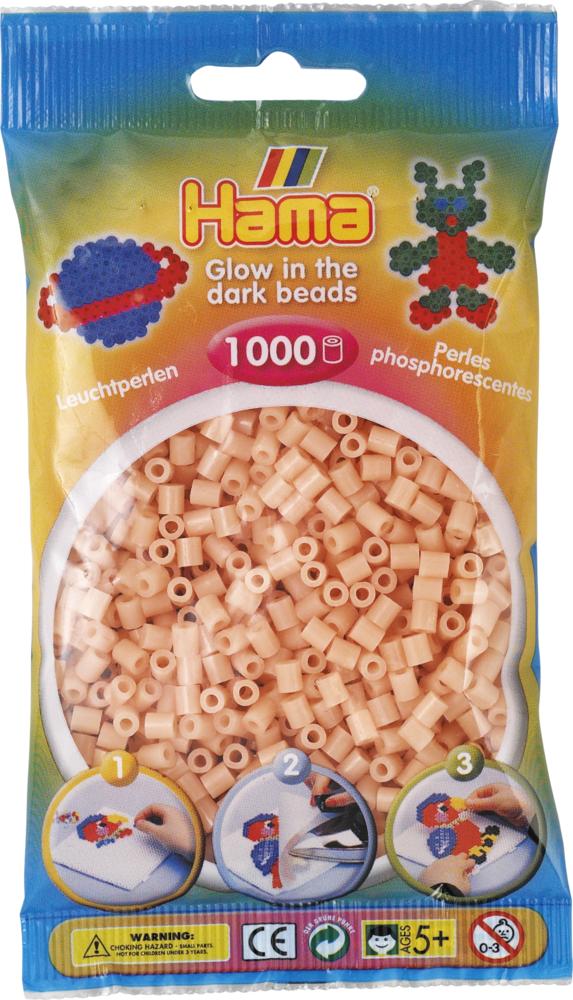 Sachet 1000 perles Hama - MIDI - rouge phosphorescent - 20756