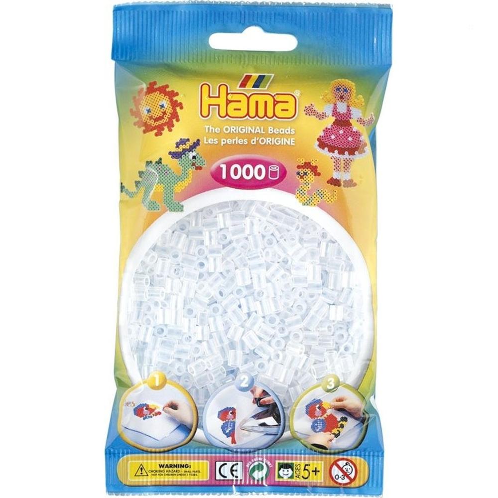 Sachet 1000 perles Hama - MIDI - transparent - 20719